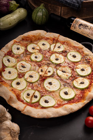 pizza zucchini